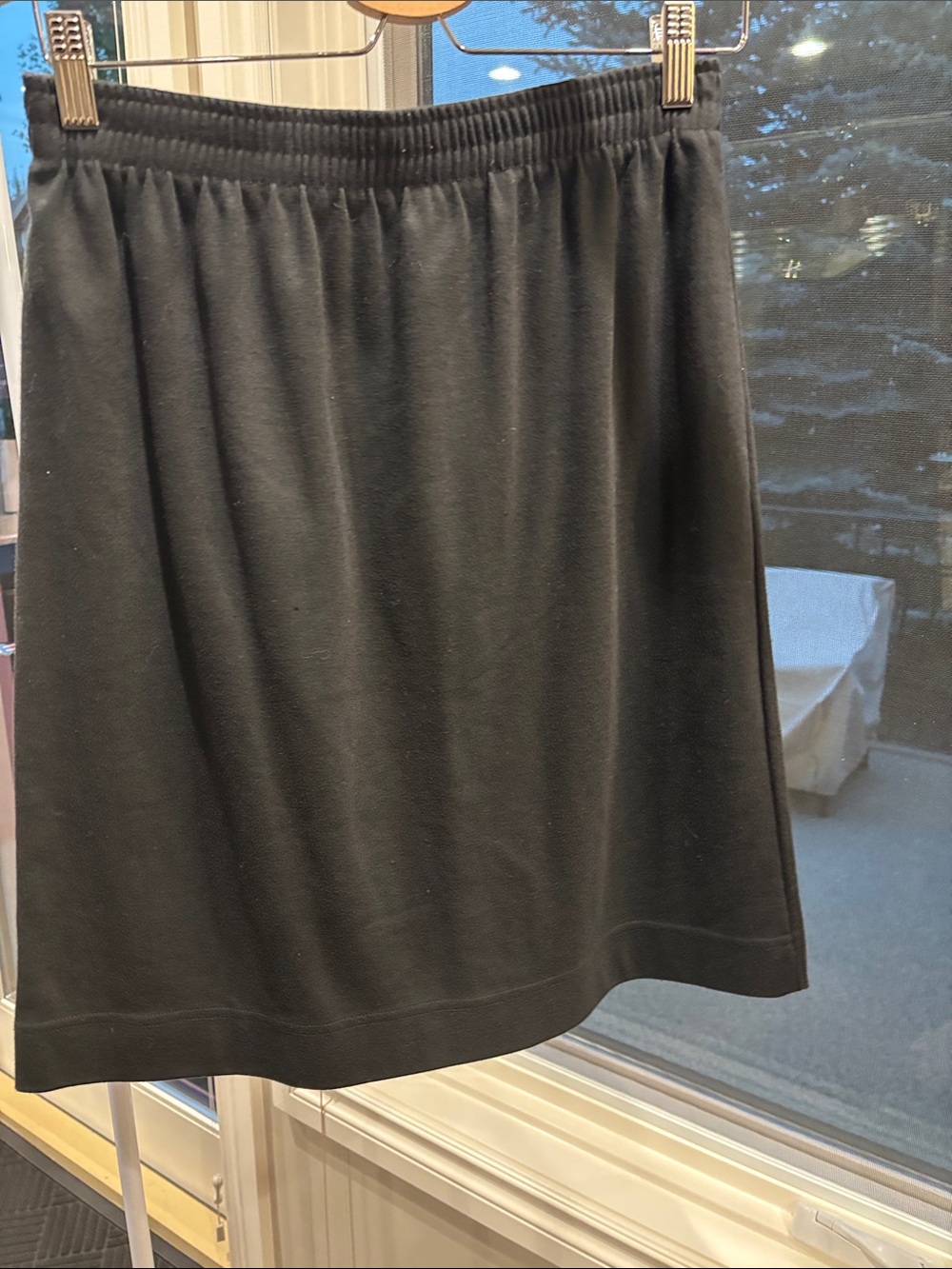 Weekenders Black Midi Skirt with Elastic Waist